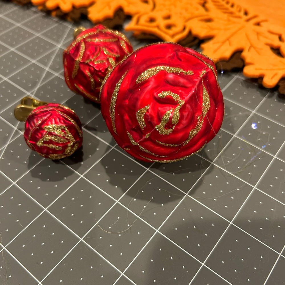 Vintage Christmas Ornaments-set of 3